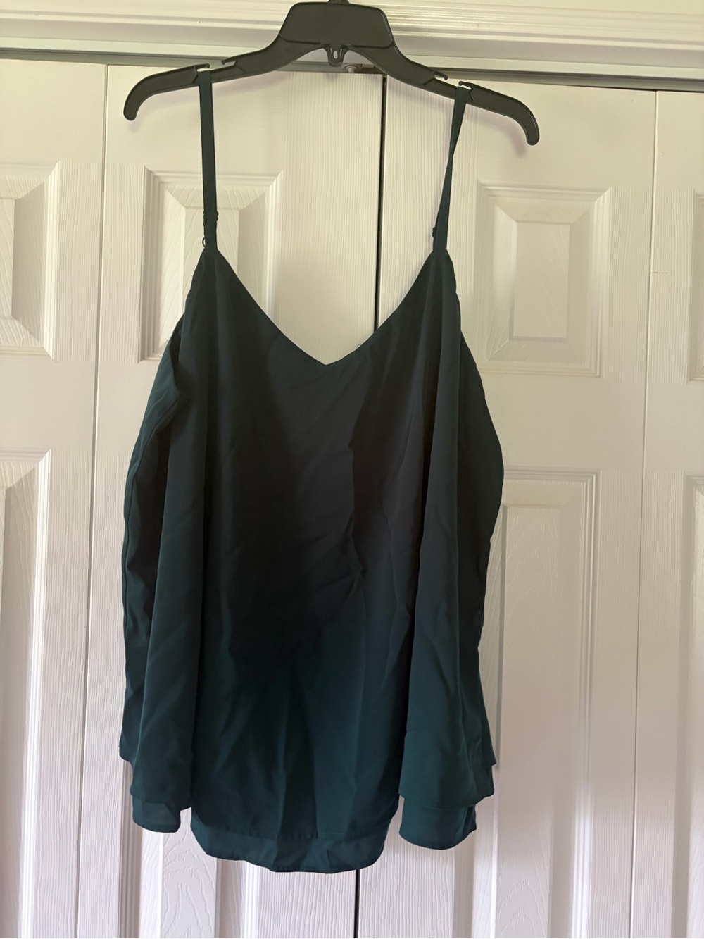 torrid dark teal adjustable strap camisole